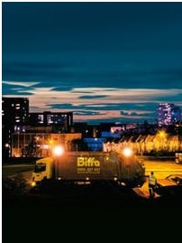 Waste and recycling collections traditionally take place in the morning